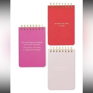 Kate Spade New York “She” Spiral Notepad Set!